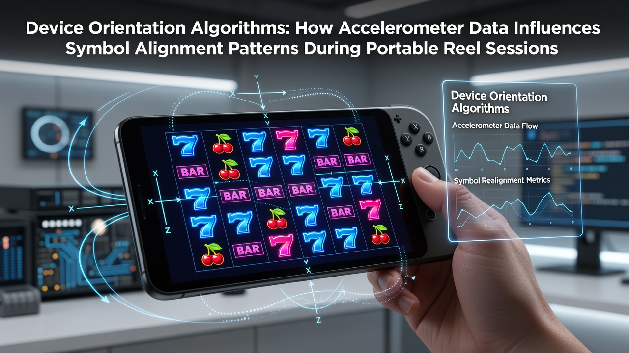 Mobile device accelerometer sensors tracking orientation changes during reel gameplay sessions