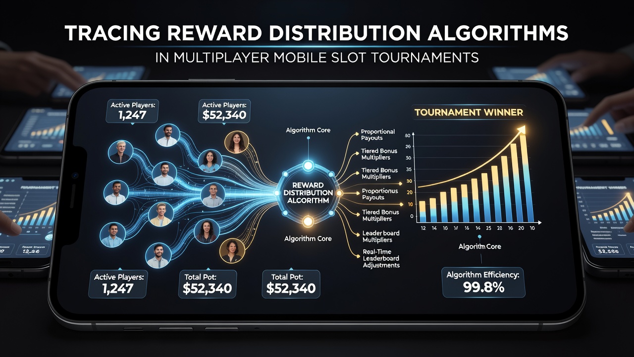 Data visualization of reward distribution curves across multiple tournament brackets on mobile analytics dashboard